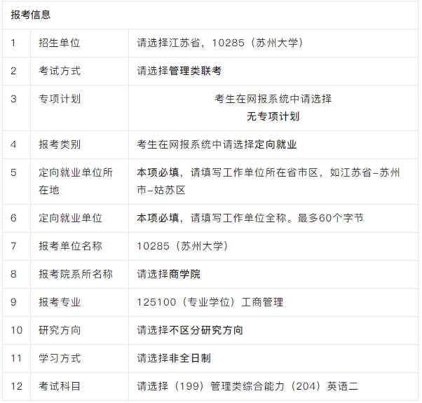 2025年蘇大MBA報考日歷