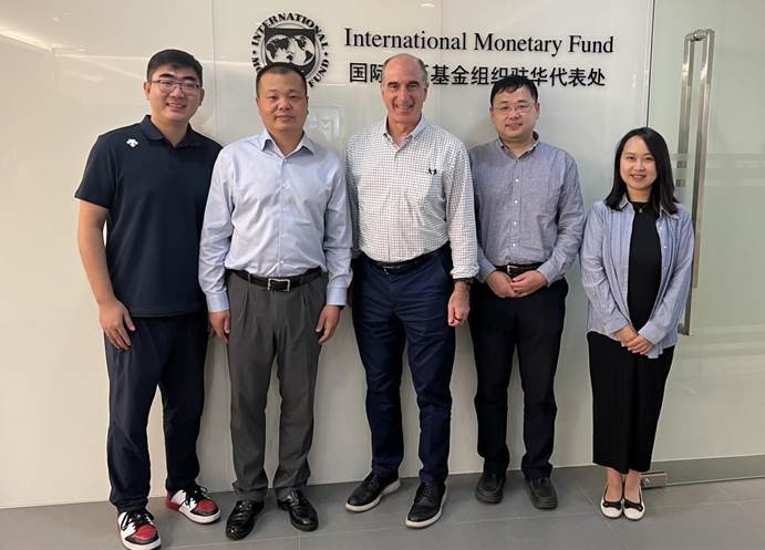 中央財(cái)經(jīng)大學(xué)金融學(xué)院院長(zhǎng)張學(xué)勇一行拜訪(fǎng)國(guó)際貨幣基金組織（IMF）駐華辦公室